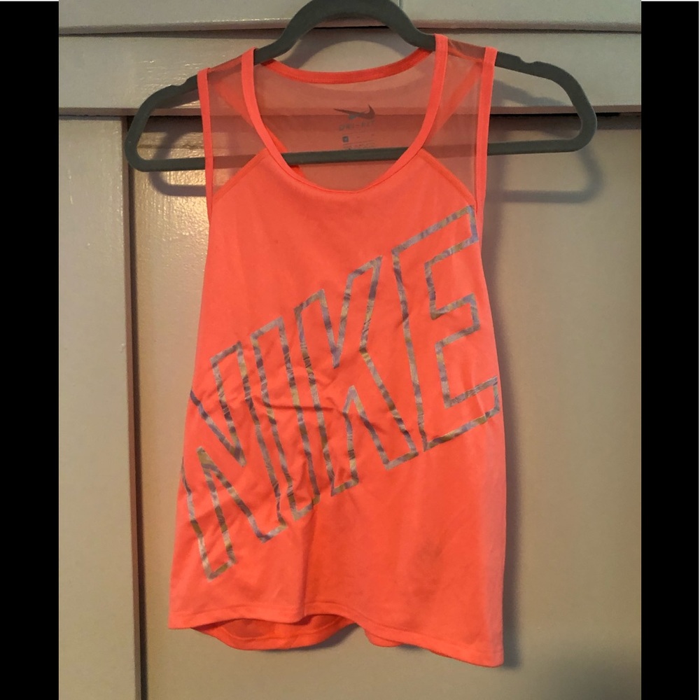 Used Nike orange tank top size small